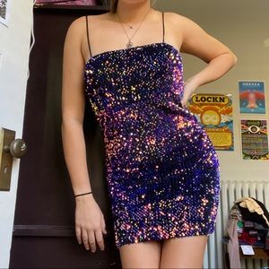 Cecile Sequin Mini Dress Motel